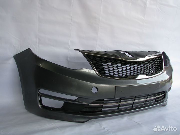 Kia Rio 3 Передний бампер 2015+