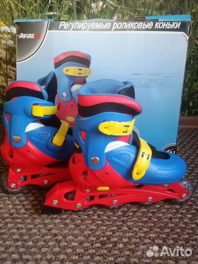 Роликовые коньки раздвижные 36-39,б/у