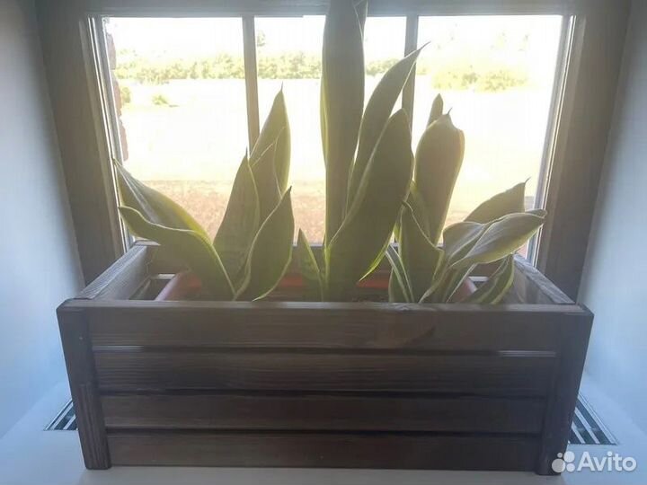 Кашпо для цветов деревянное