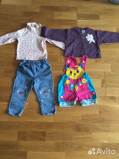 Вещи для девочки пакетом рост 80-86