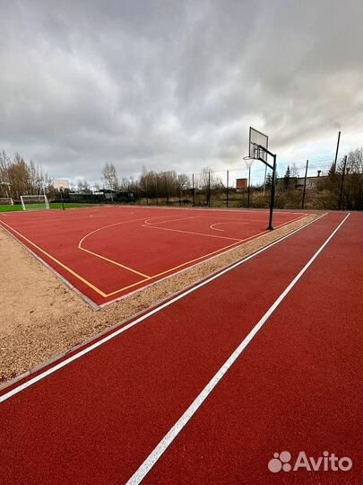 Резиновое покрытие площадок