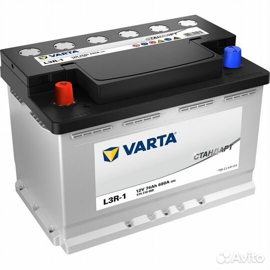 Аккумулятор 74 Varta Standart Прямая полярность