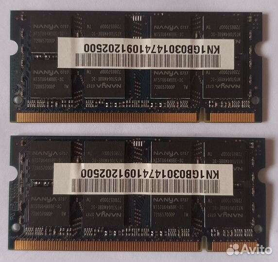 Оперативная память DDR2 SO-dimm 2Gb