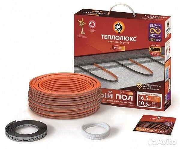 Кабель нагревательный Теплолюкс ProfiRoll 15,5 м/2