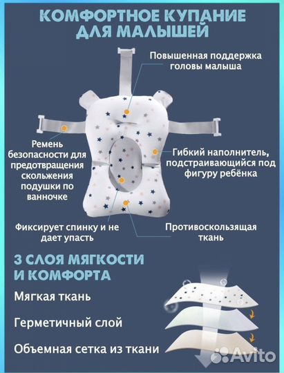 Гамочок для купания малыша и шапочка