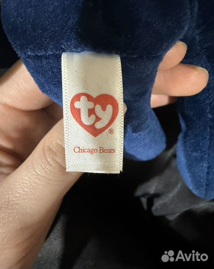 Ty Chicago Bears Beanie Babies Teddy Bear