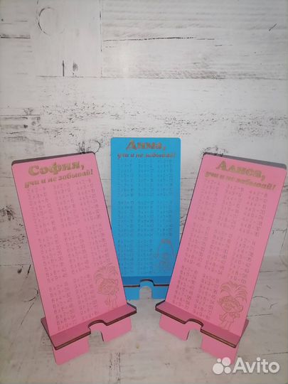 Подставка с таблицей умножения