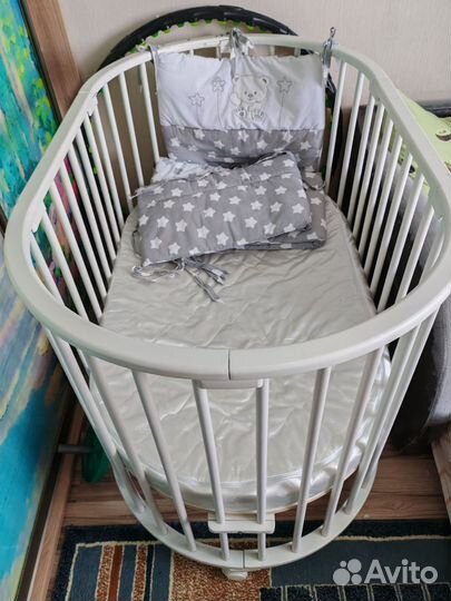 Детская кроватка 2в1