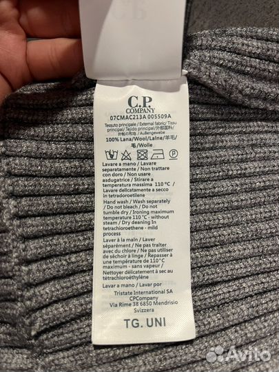 C.P.Company Шапка унисекс 100 шерсть