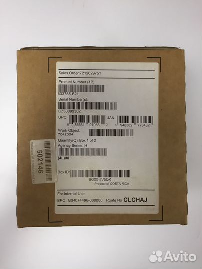 Процессор Intel xeon E5649 slbz8 / 633785-B21