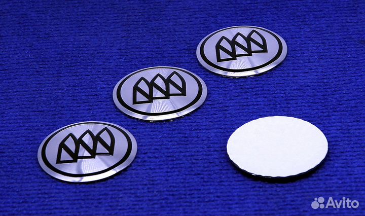 Комплект 3D наклеек колпачка Buick 56 мм