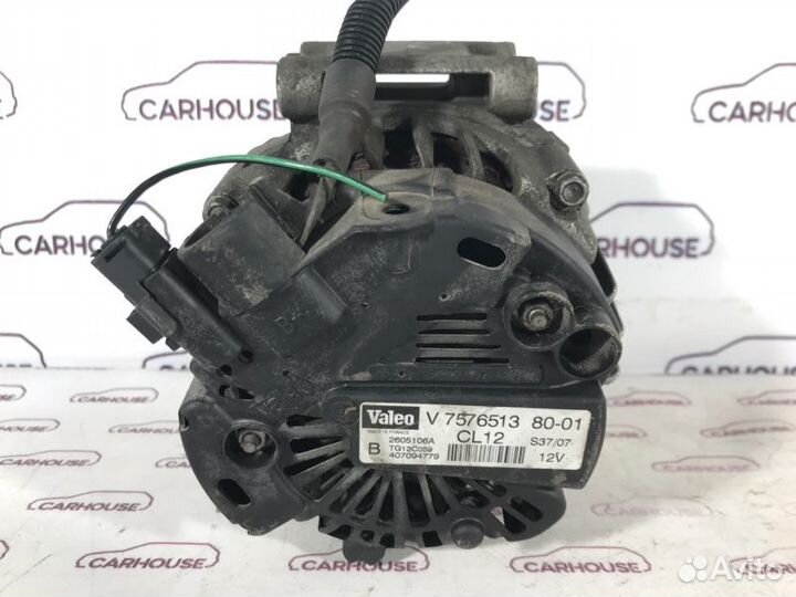 Генератор Peugeot 308 valeo 1.6 EP6 120 Л.С. 2008