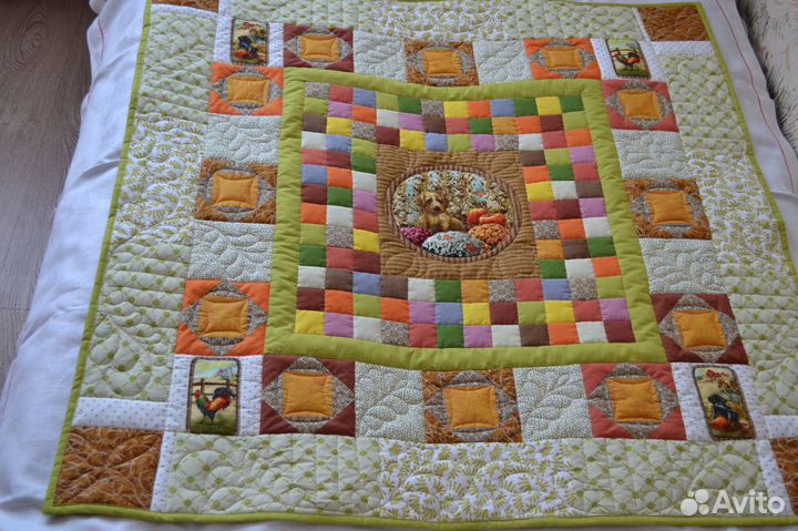 Одеяло детское лоскутное ручной работы