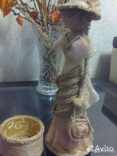 Куклы - шкатулки из джута