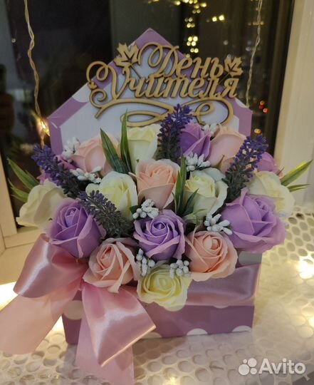 Букет цветов из мыла, подарок на любой случай