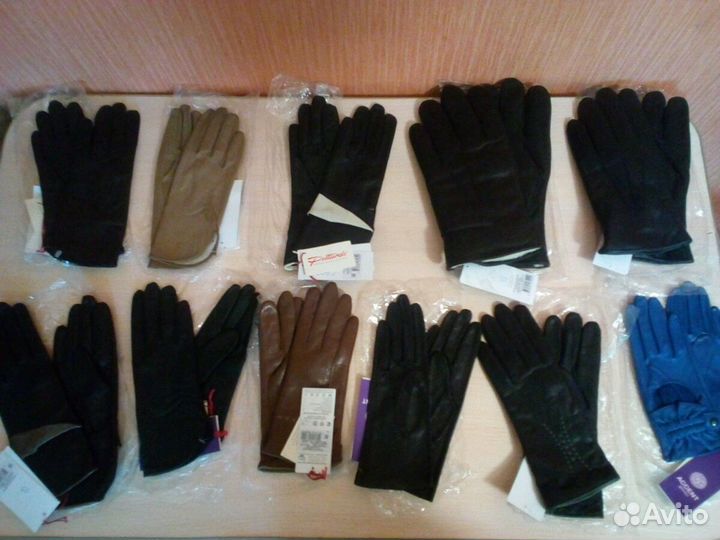 Перчатки кожаные