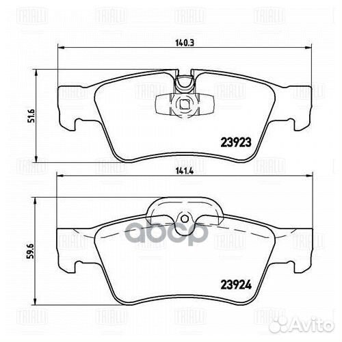 Колодки торм. для а/м Mercedes ML (W164) (05)