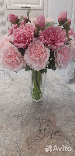 Пионы силиконовые real touch