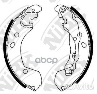 FN1255-nibk колодки барабанные з Nissan Micra