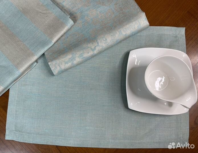 Плейсматы, дорожки лен хлопок экспорт