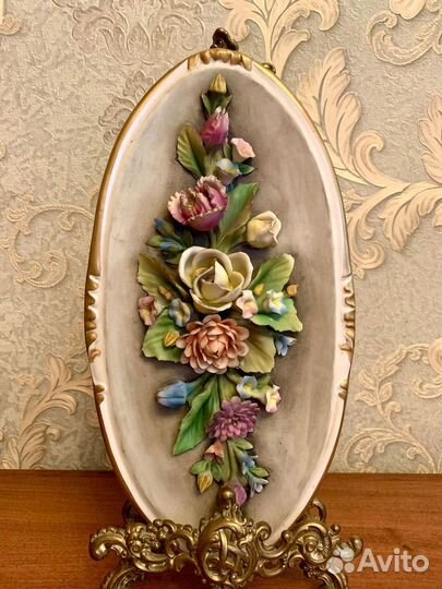 Настенное панно, картина, фарфор Capodimonte