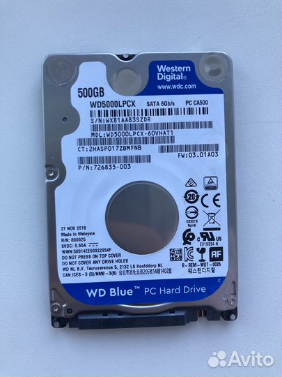 Жесткий диск 500gb