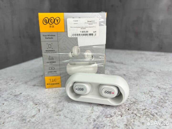 Беспроводные наушники T1C (Белый)