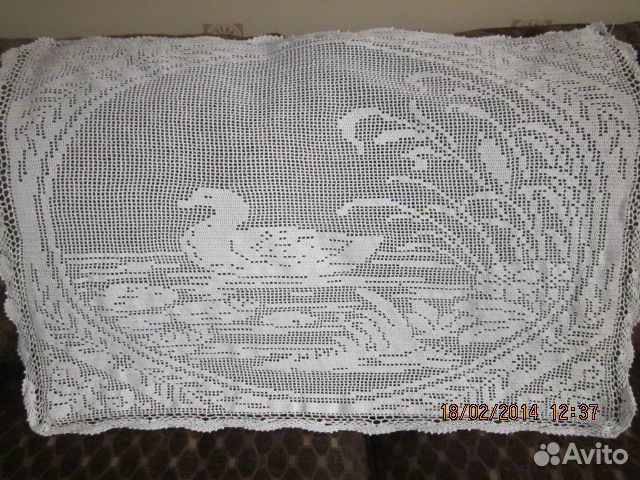 Вязаные ажурные салфетки
