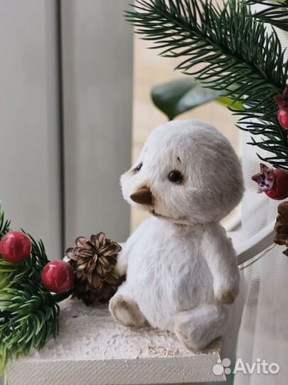 Снеговик тедди интерьерный