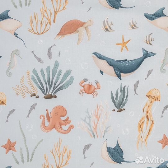 Комплект в кроватку Lappetti «Тайны океана» 3 предмета