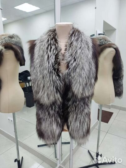 Воротник чернобурая лиса