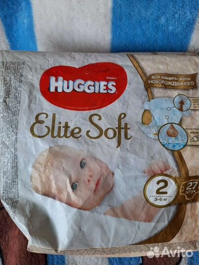 Подгузники huggies elite soft 2