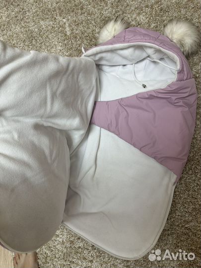 Зимний конверт в коляску