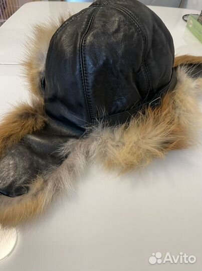 Шапка ушанка из лисы