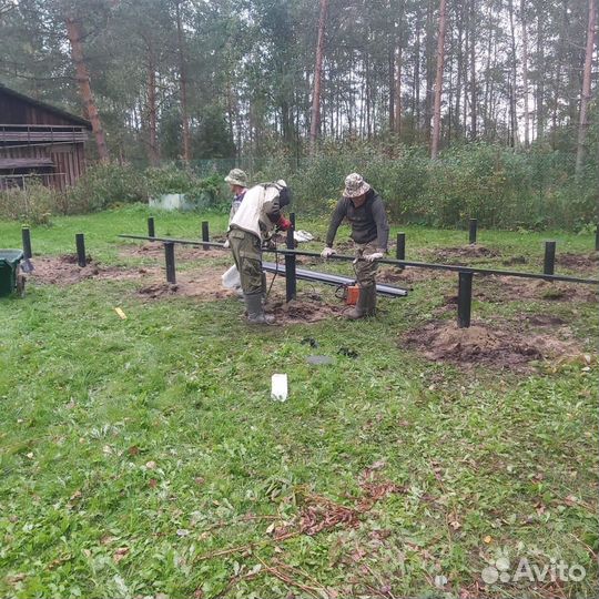 Свайный фундамент / Винтовые сваи под ключ