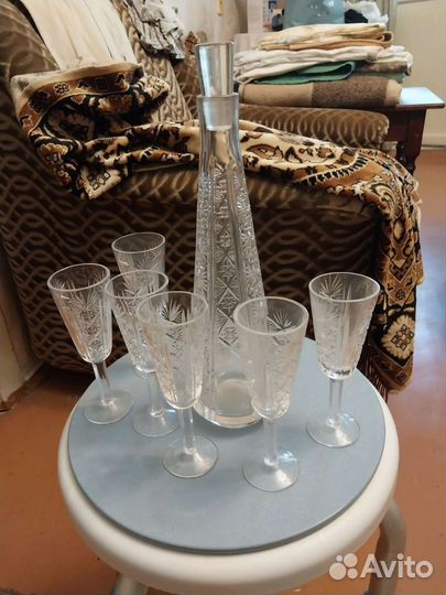 Графин с рюмками СССР