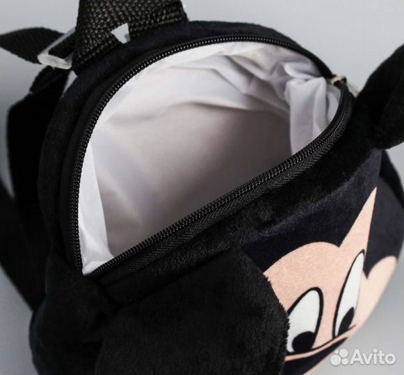 Новый Рюкзак детский плюшевый Микки Маус