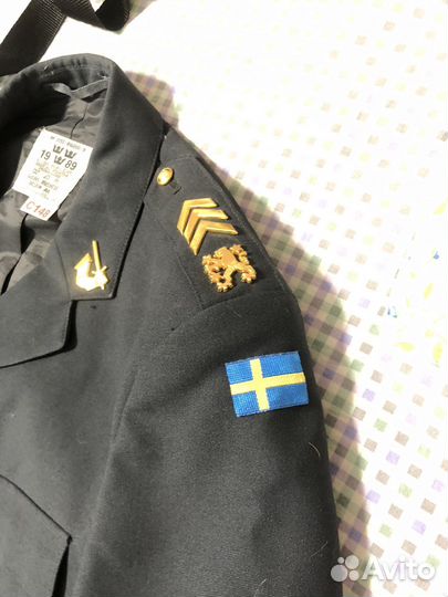 Мундир с флагом Швеции