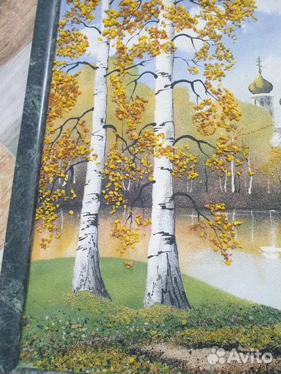 Картина из натуральных уральских камней 43х33