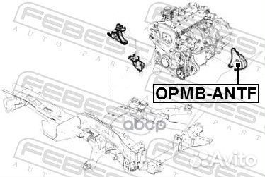 Сайлентблок опоры двигателя chevrolet captiva/O
