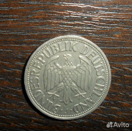 1 марка фрг (J) 1954 г