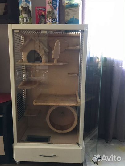 Витрина клетка для шиншиллы, дегу, белки, грызунов