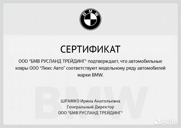 3D Коврики BMW X5 из Экокожи