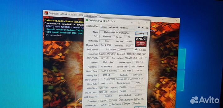 AMD sapphire rx 470 4gb