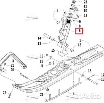 2703-372 Шпиндель Правый Черный Для Arctic Cat