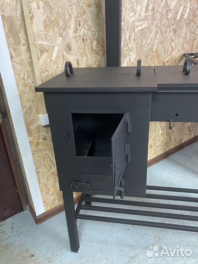 Мангал с печью под казан