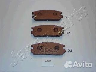 Колодки тормозные дисковые PP-999AF Japanparts
