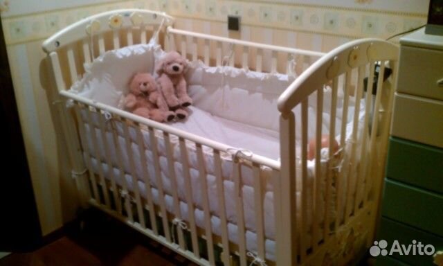 Кроватка для новорожденного Италия дерево