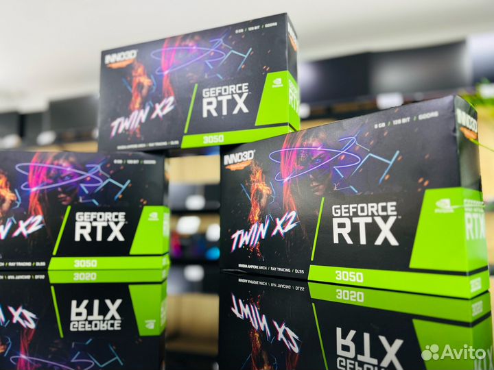 Новая Видеокарта/GeForce RTX 3050 8gb inno3D