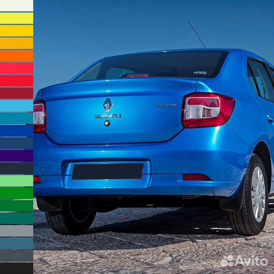 Бампер задний в цвет Renault Logan 2 (2014-2018)